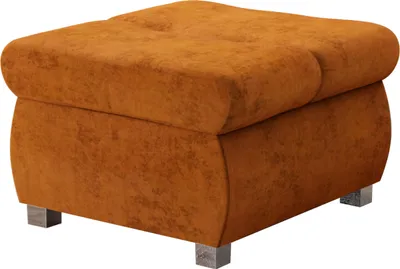 Produktbild von MIRJAN24 Polsterhocker Orkan Klein, Moderne Sitzhocker vom Hersteller, Holzkonstruktion, 60x60x39 cm (Farbe: Piano 21)