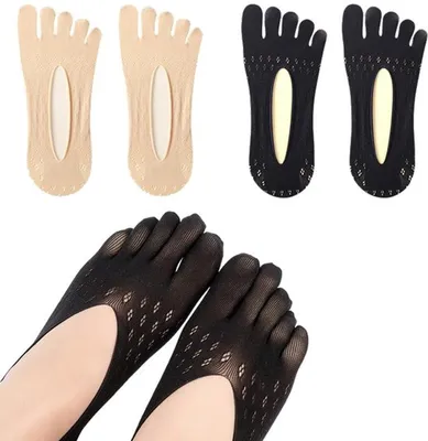 Unsichtbare Zehensocken für Damen Orthopädisch aus 50-100% gerecycled polyamide, Hauptbild