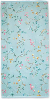 Produktbild von Pip Studio Les Fleurs Badetuch Farbe Blau Größe 70x140cm