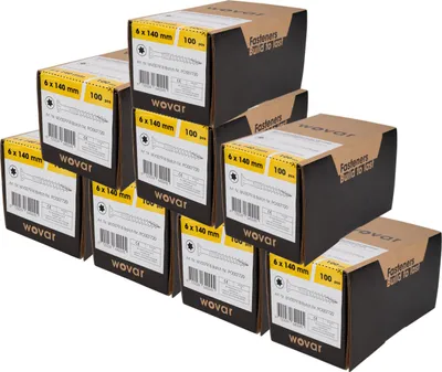 Produktbild von Spanplattenschrauben Verzinkt 6 x 140 mm Torx 30 Teilgewinde - 800 Stück