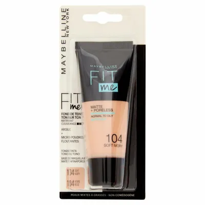 Produktbild von Maybelline New York Fit Me Matte + Poreless Liquide Foundation 104 Soft Ivory 30ml