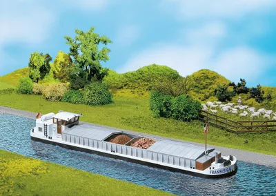 Produktbild von Faller Flussfrachtschiff mit Wohnkajüte
