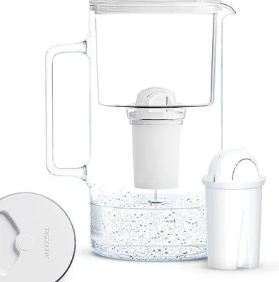 Image de Carafe filtrante 3 L blanche, sans calcaire ni chlore