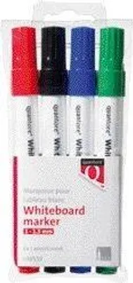 Zdjęcie produktu dla Quantore – markery do tablic suchościeralnych, okrągłe, 1–1,5 mm, 4 sztuki w zestawie
