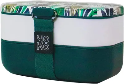 Immagine prodotto di Contenitore per alimenti Bento da 1200 ml, con 2 scomparti, privo di BPA, sicuro e ideale per il trasporto