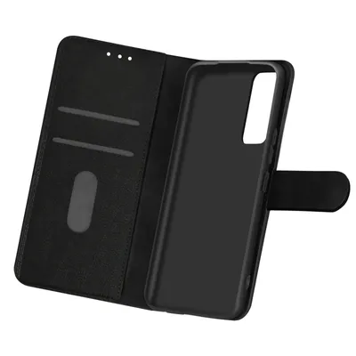 Produktbild von Avizar, Flip Cover Geldbörse, Etui Kunstleder für Samsung Galaxy A02s, Schwarz