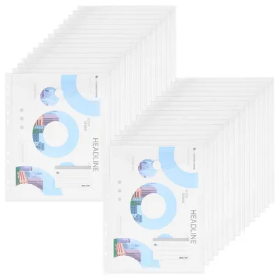 Obrázek produktu pro Dokumentová složka formátu A4, vhodná pro archivaci, s průhledným víkem a zapínáním na suchý zip, 30 kusů
