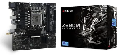 Produktbild von Biostar Z690MX2-E D4, Intel, LGA 1700, Intel Core i3 12th Gen, Intel Core i3 13th Gen, Intel Core i3 14th Gen, Intel Core i5 12th Gen,..., DDR4-SDRAM, 64 GB, DIMM
