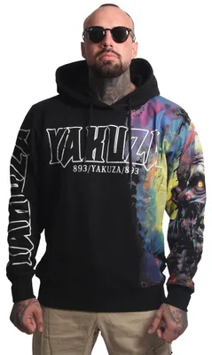 Produktbild von Yakuza Herren Zombie Kapuzenpullover, Schwarz, M