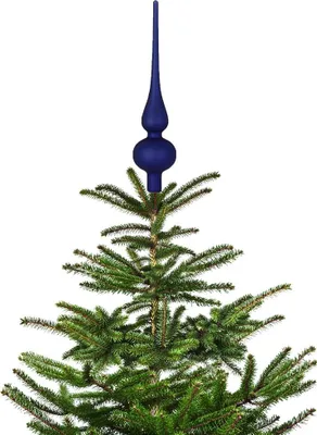 Produktbild von Christbaumspitze 26cm Midnight Blue Mitternacht matt