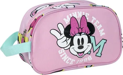 Zdjęcie produktu dla Podróżna kosmetyczka Myszka Minnie różowa 100% poliester