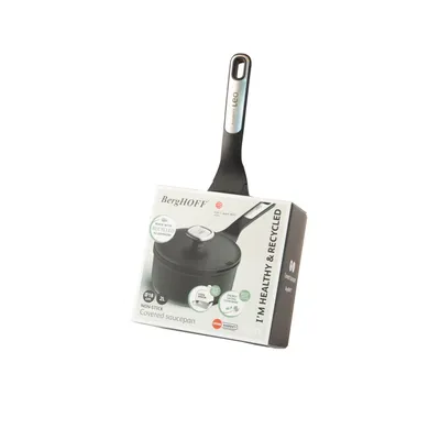 Produktbild von BergHOFF Leo Phantom, 2 l, Rund, Schwarz, Aluminium, Aluminium, Keramik, Gas, Halogen, Induktion, Versiegelte Platte