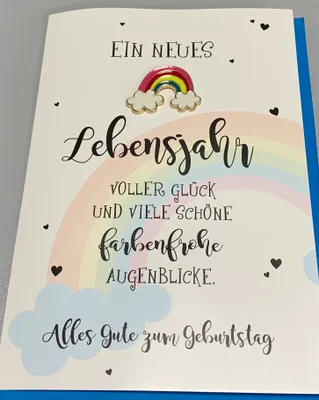 Produktbild von Geburtstag - Lucky Pins - Karte mit Umschlag - Ein neues Lebensjahr vo