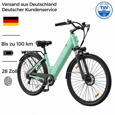 Produktbild von VELOPRO C1 Pedelec 28 Zoll, 36V 13Ah Akku bis 50km Reichweite, Shimano 7-Gang, 250W