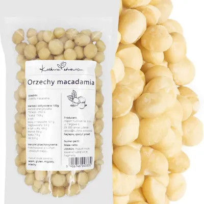 Produktbild von Macadamia Nüsse 500 g Natur Snack Backen Müsli Dessert Küche