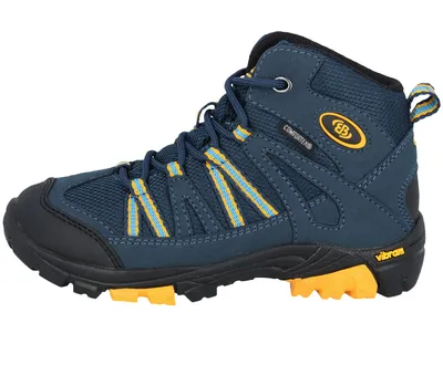 Produktbild von Brütting Jungen Outdoorstiefel COMFORTEX 'Ohio High' marine/orange, Kinder:39 EU