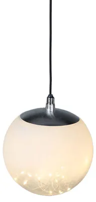 Zdjęcie produktu dla Ozdoba świelna, transparentna kula z LED, Ø 18 cm