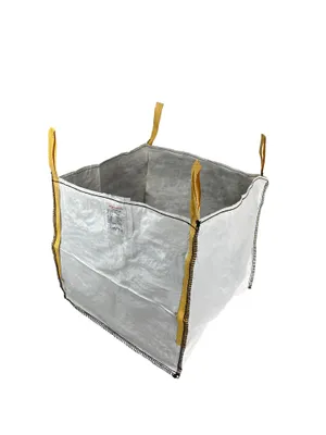 Produktbild von Berger & Schröter | Big Bag 90x90x90 cm 1500 kg Tragkraft, 729l, 4 Hebeschlaufen, Polypropylen, für Bauschutt, Gartenabfälle