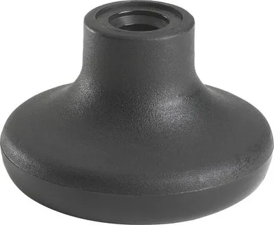 Produktbild von Kunststoffgleiter Ø 64 mm, schwarz, zum Schrauben