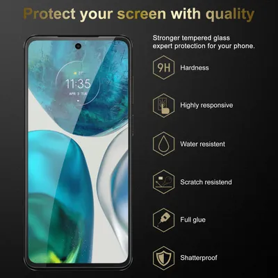 Immagine prodotto di Cadorabo 3x protezione schermo blindata per Motorola MOTO G52 4G / G82 5G in vetro temperato trasparente