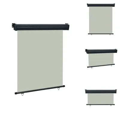 Zdjęcie produktu dla vidaXL Markiza boczna balkonowa 140 × 250 cm szara - Parasole i osłony przeciwsłoneczne