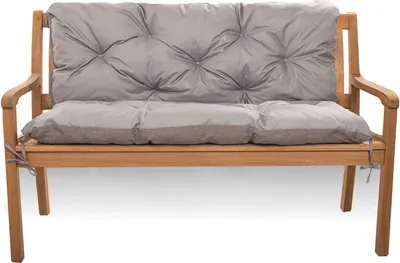 Produktbild von Gartenbankauflage 110x50x50, Bankauflage Grau, Gartenkissen, Schaukelkissen, bankkissen outdoor, Outdoor kissen, Kissen mit Rückenlehne