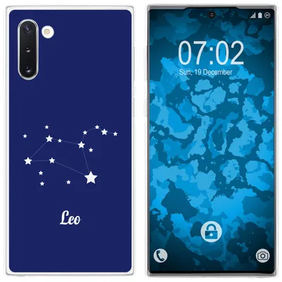 Produktbild von PhoneNatic Case kompatibel mit Samsung Galaxy Note 10 Silikon-Hülle SternzeichenLeo M4