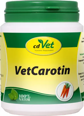 Productafbeelding van cdVet VetCarotin 90 g, voor katten/honden, poeder, volwassen dieren, pot, 90 g, 100% gemalen wortelpoeder