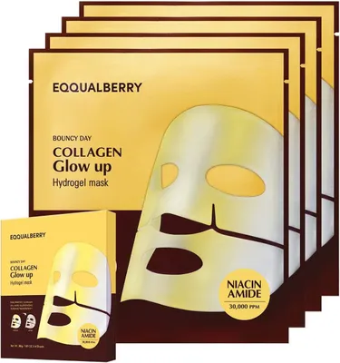 Image de EQQUALBERRY Collagen Glow Up Hydrogel Mask 4x 30 g