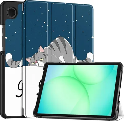 Produktbild von Samsung Galaxy Tab A11 Hülle - Coverup Tri-Fold Ständer Klapphülle mit Schlaf/Wach-Funktion - Herz