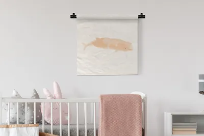 Produktbild von MuchoWow® Wandteppich Wandbehang Fisch - Meer - Aquarell 60x60 cm Tapisserie Dekoration Wandtuch - Dekorationen - Wand Decke