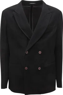 Produktbild von L0523 Giacca Doppiopetto Uomo Emporio Armani Man Wool Jacket Black