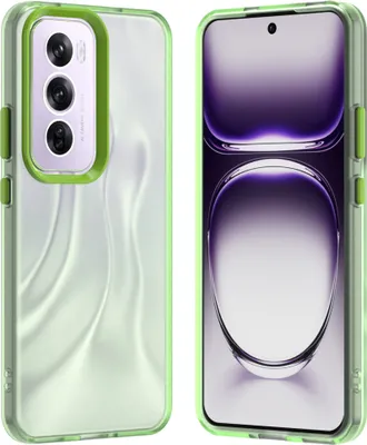 Produktbild von Handyhülle für Oppo Reno12 Schlank Durchscheinend Matt Stoßfest Schutzhülle Grün