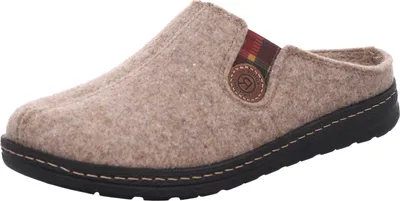 Produktbild von Rohde Herren Pantoffel Hausschuh Filz Stretcheinsatz Asiago 7142, Größe:43 EU, Farbe:Beige