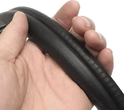 Produktbild von 6M Schwarze Gummileiste für Autotüren, Kofferraum, Lippenrand, Schutzleiste, universal…
