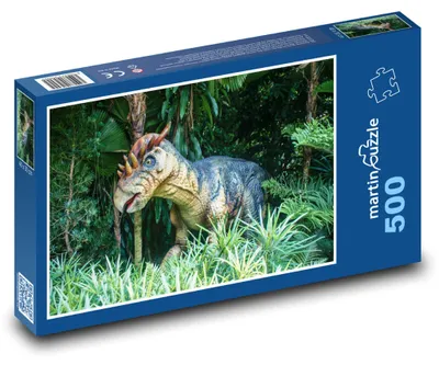 Produktbild von Puzzle 500 Dinosaurier im Dschungel - martinpuzzle