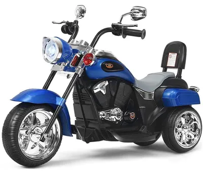 Produktbild von Elektrisches Kindermotorrad mit verstellbarem Scheinwerfer B0DYJSFFDQ, 2,5 – 3 km/h, blau