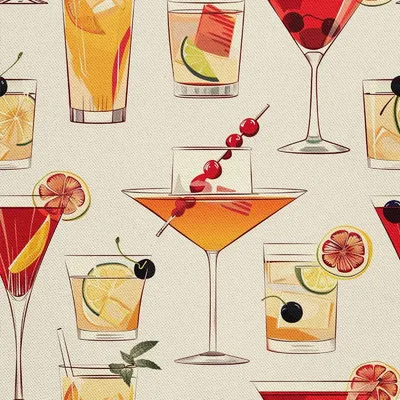 Produktbild von OUTDOOR DEKOSTOFFE OXFORD - Motiv Cocktail | DX8302