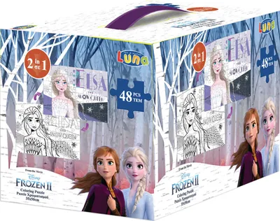 Produktbild von puzzle/Malseite Frozen Mädchen 48 Teile