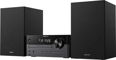 Produktbild von Philips TAM4505/12, Heim-Audio-Mikrosystem, Schwarz, Grau, 60 W, 10,2 cm, 2 cm, DAB, DAB+, FM
