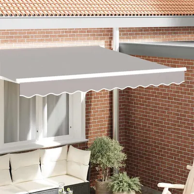 Image de Remplacement de lambrequin Gris clair 3 m Polyester