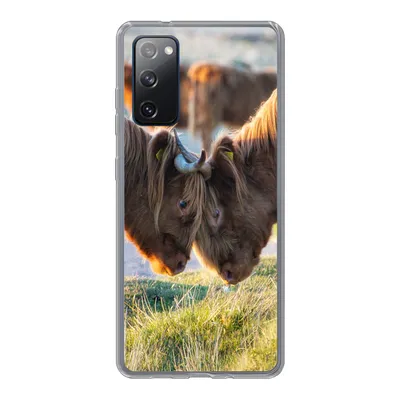 Produktbild von MuchoWow® Handyhülle Schutzhülle Hülle für Samsung Galaxy S20 FE Schottische Highlander - Tiere - Sonne Silikon Softcase Handy Hülle - Abdeckung