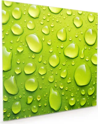 Produktbild von Küchenrückwand Spritzschutz Glas mit Motiv Wassertropfen 40 x 40 cm