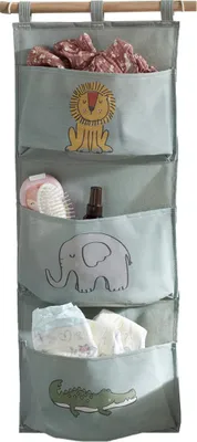 Obrázok produktu pre Závesný organizér na hračky KRÁĽ DŽUNGLE, 80 x 30 cm