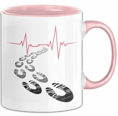 Produktbild von Läufer Tasse Geschenkidee für Marathonliebhaber (Rosa)