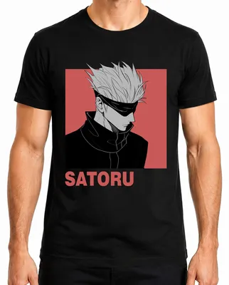 Produktbild von SATORU GOJO Jujutsu Kaisen Anime Ästhetik Fan Geschenk Augenbinde Herren T-Shirt, Schwarz, XL