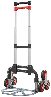 Produktbild von HOMCOM Klappbarer Treppensteiger mit 6 Rädern, Teleskopgriff Sackkarre max. 70kg