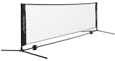 Obrázek produktu pro Sada pro tenisové branky a sítě, 3 m / 6 m x 84 cm - Přenosná, skládací tenisová síť pro pickleball