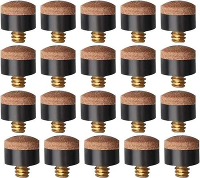 Produktbild von Biljartkeupunten aus Hartleder 10 mm - Ersatzkeupunten - Snooker Keupunten - Schraubbar