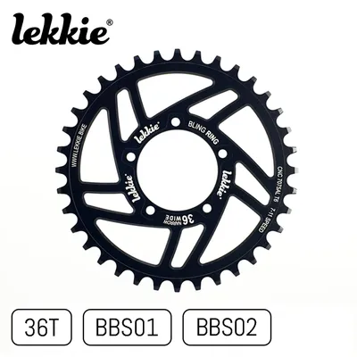 Obrázok produktu pre windmeile | Lekkie Bling Ring reťazový krúžok, 36T, pre Bafang BBS01 a BBS02, reťazový krúžok, bicykel, e-bike, pedelec